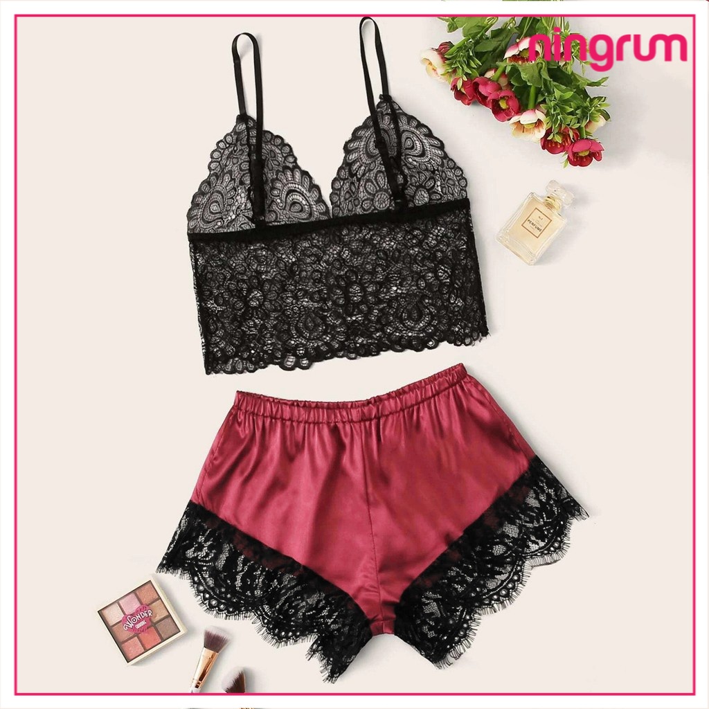 Jual Ningrum Pakaian Dalam Wanita Lingerie Sexy Set Lingerie Celana