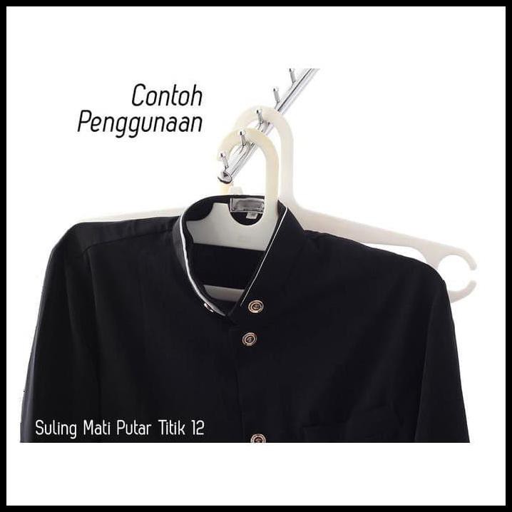 Jual Hanger Suling Gantungan Baju Dinding Titik Lurus Display