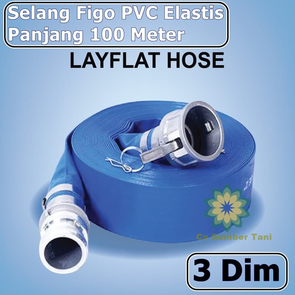 Jual Selang Irigasi Inchi Meter Figo Pvc Irigas Layflat Dim