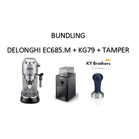 Jual Bundling Mesin Kopi Delonghi Ec M Dan Grinder Kg Dan Tamper