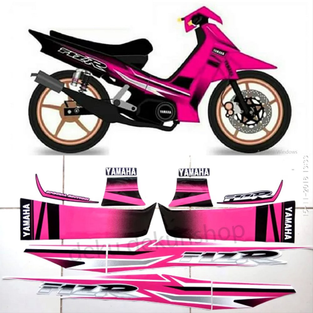 Jual Stiker Striping Fizr F1zr Fiz R Variasi Pink COD Shopee Indonesia