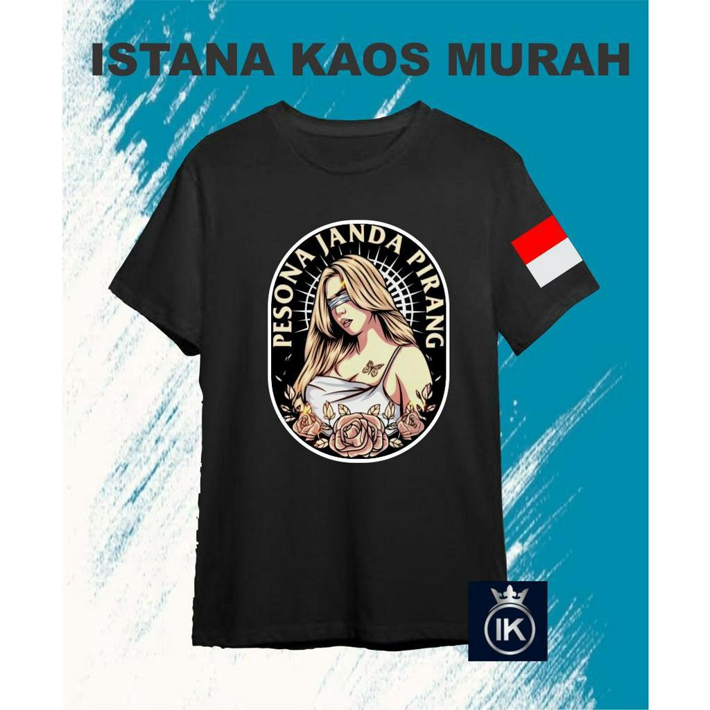 Jual Kaos Cod Pesona Janda Pirang Bulat Bendera New Kaos Viral Shopee