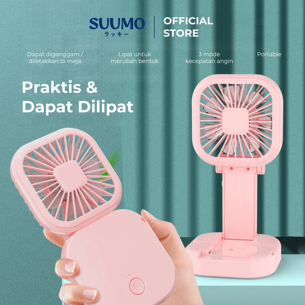 Jual Suumo Kipas Angin Usb Portabel Lipat Portable Folding Fan Kipas