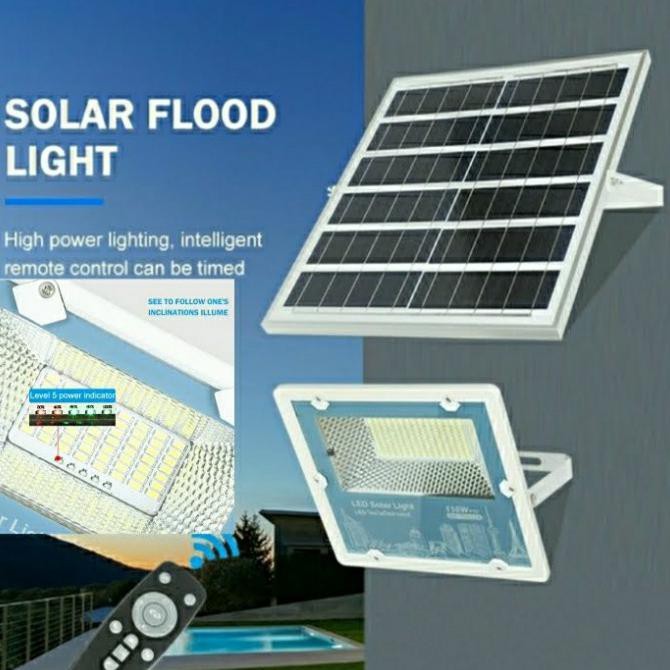 Jual Lampu Sorot Led Solar Cell Solar Flood Light Watt Shopee