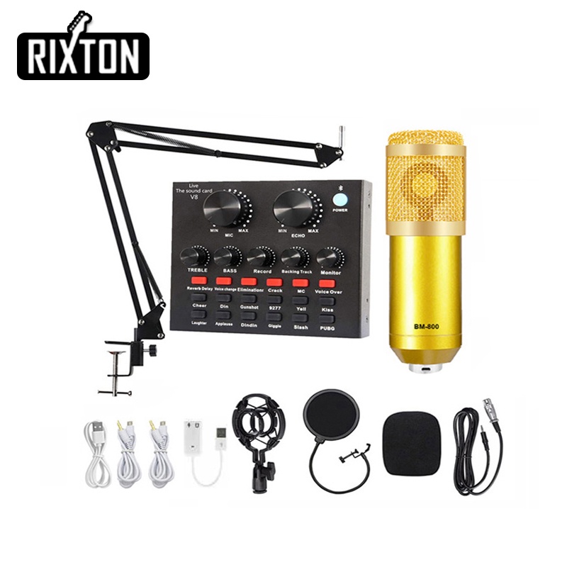 Jual Rixton BM800 ORIGINA Paket Komplit Mic Condenser BM 800 Stand