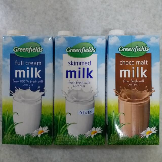 Jual Susu Greenfields UHT 1 Liter All Variant Gojek Only Shopee Indonesia