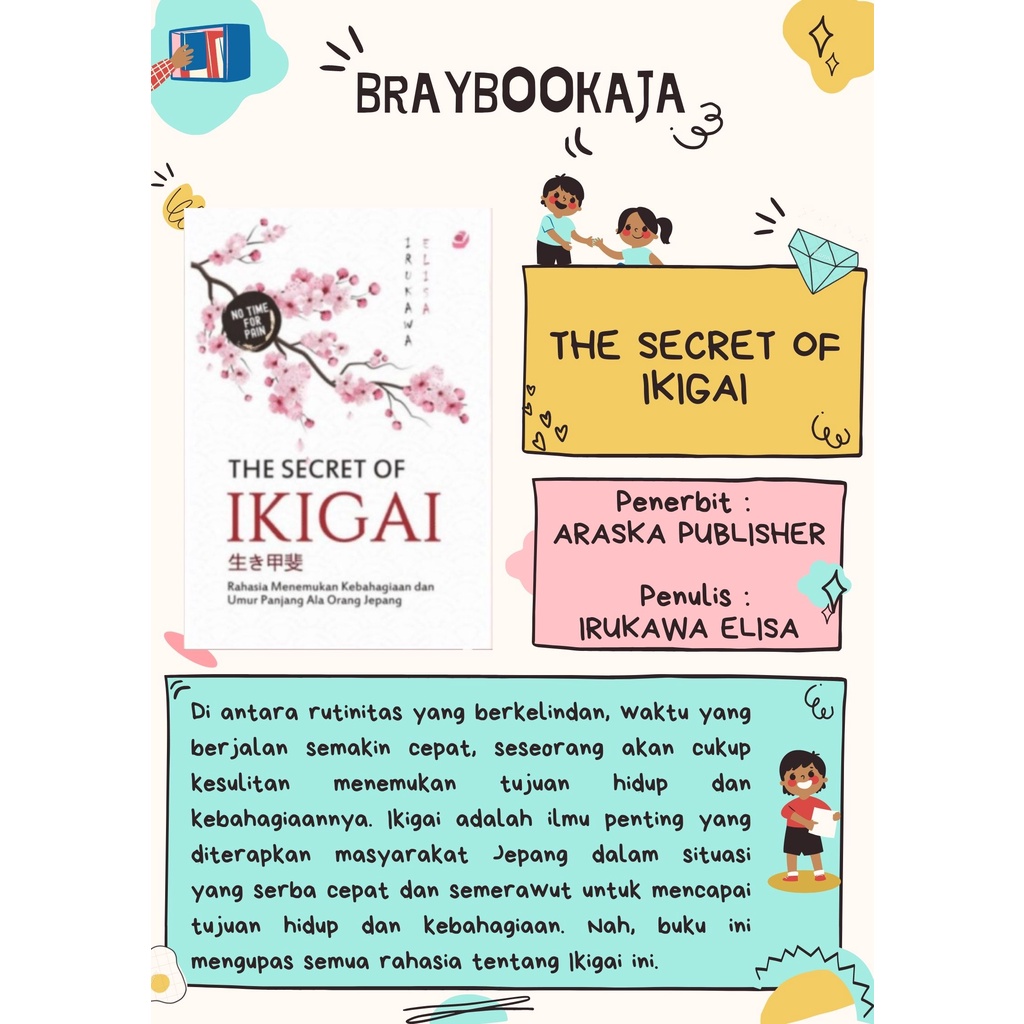 Jual THE SECRET OF IKIGAI Rahasia Menemukan Kebahagiaan Dan Umur