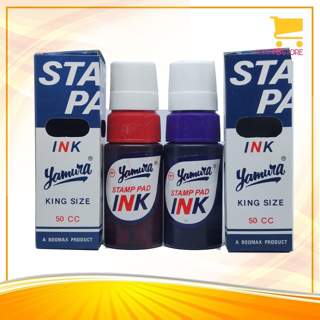 Jual Stamp Pad Ink Tinta Stempel Yamura Cc King Size Ungu Merah