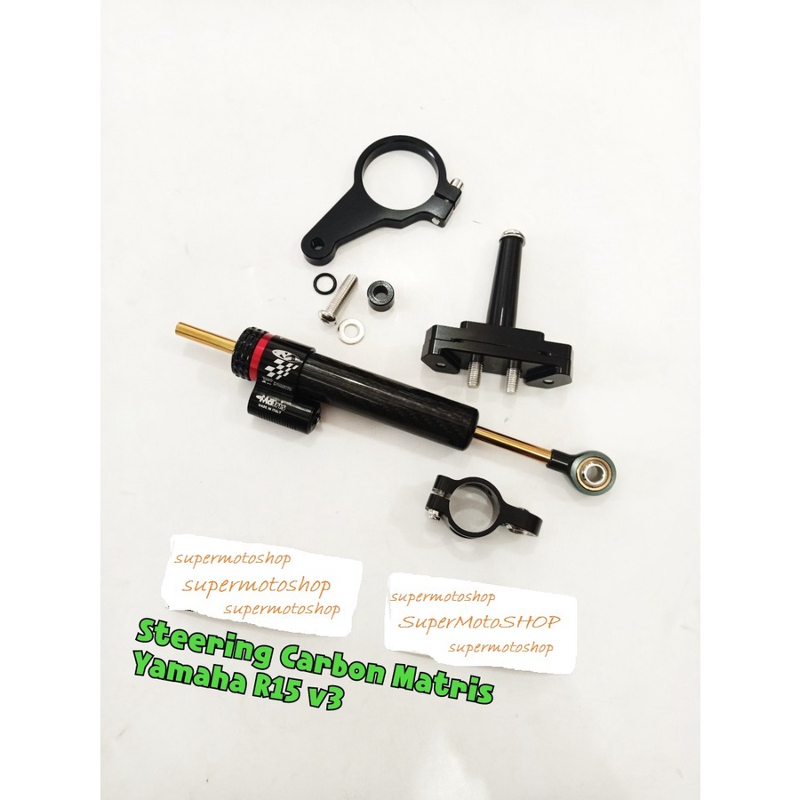 Jual Steering Damper Set Matris Carbon Bracket Stabilizer Stang R V