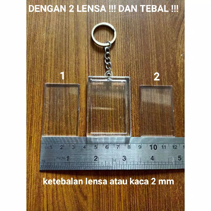 Jual GANTUNGAN KUNCI GANCI INSERT PAPER KOTAK CANTEL BULAT NEW4