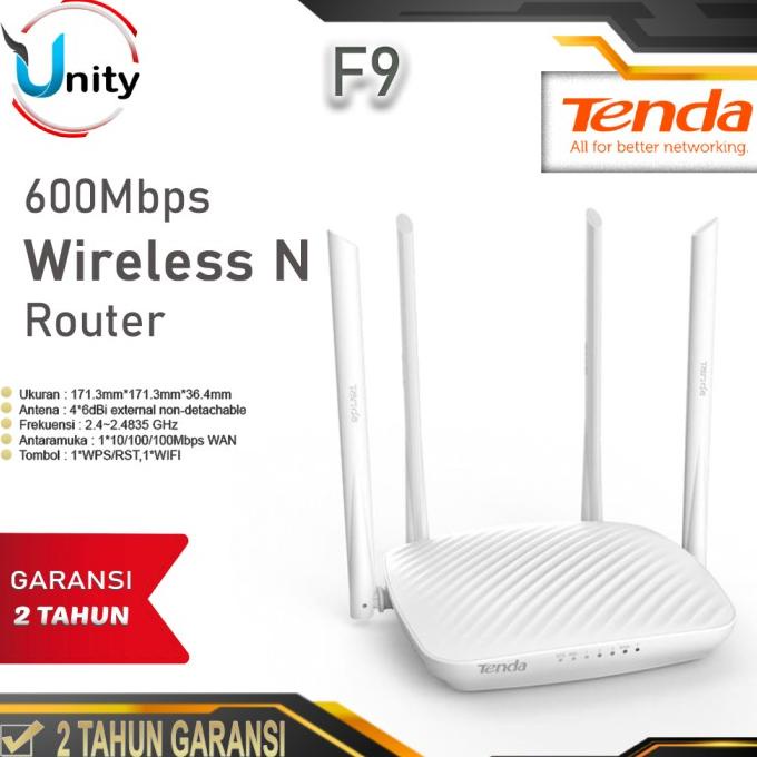 Jual Tenda F9 Wireless Router 600Mbps Router Wifi Wall Killer Smart