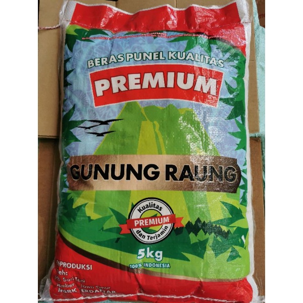 Jual Beras Premium Pulen Gunung Raung Kg Kg Kg Produksi Pb Sari