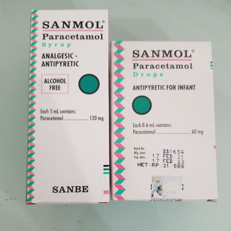 Jual Paracetamol Sanmol Sirup Dan Sanmol Drop Shopee Indonesia