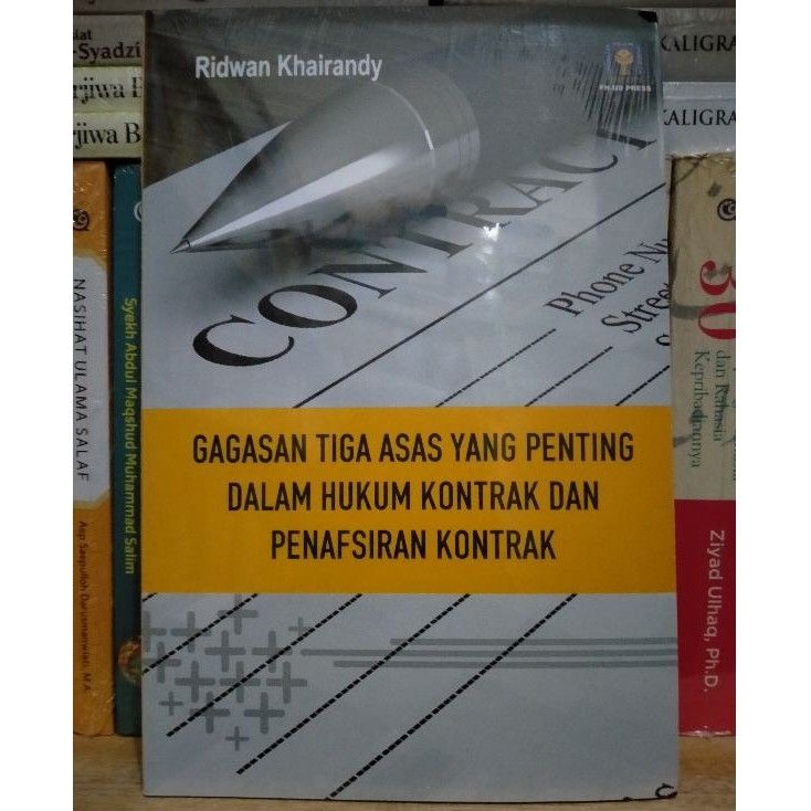 Jual Gagasan Tiga Asas Yang Penting Dalam Hukum Kontrak Dan Penafsiran