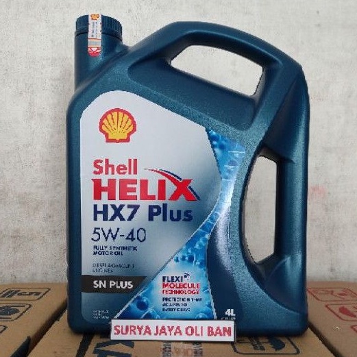 Jual Oli Mesin Mobil Shell Helix HX7 Plus 5W 40 4 Liter 100 ORIGINAL