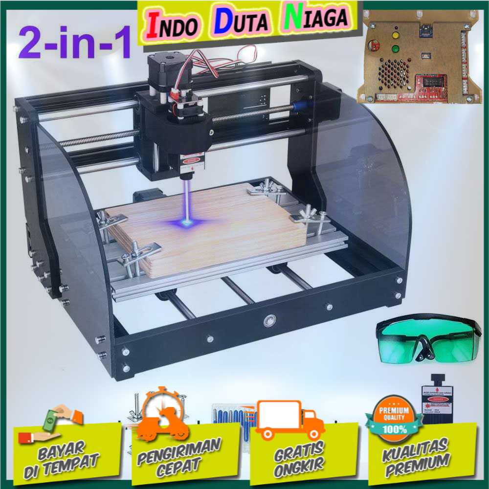 Jual Idn Tech Twowin Cnc Printer D Ukir Kayu Laser Engraving Axis