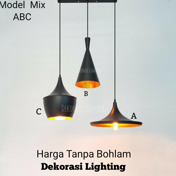 Jual Lampu Gantung Hias In Minimalis Base Panjang Bulat Retro Kafe