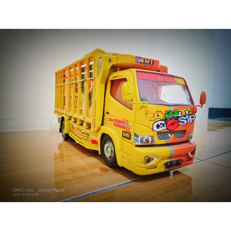 Jual Miniatur Truk Oleng Kayu Asli Anti Gosip Terlaris Shopee Indonesia