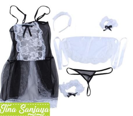 Jual TNA Lingerie Sexy French Maid Kostum Pelayan Cosplay Lace Shopee