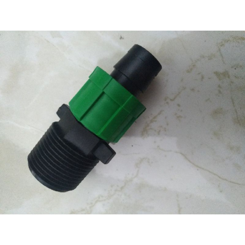 Jual Sambungan Selang Drip Mm Ke Drat Konektor Connector Tape