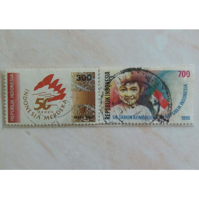 Jual Perangko Set Lengkap Seri 50th Kemerdekaan Republik Indonesia