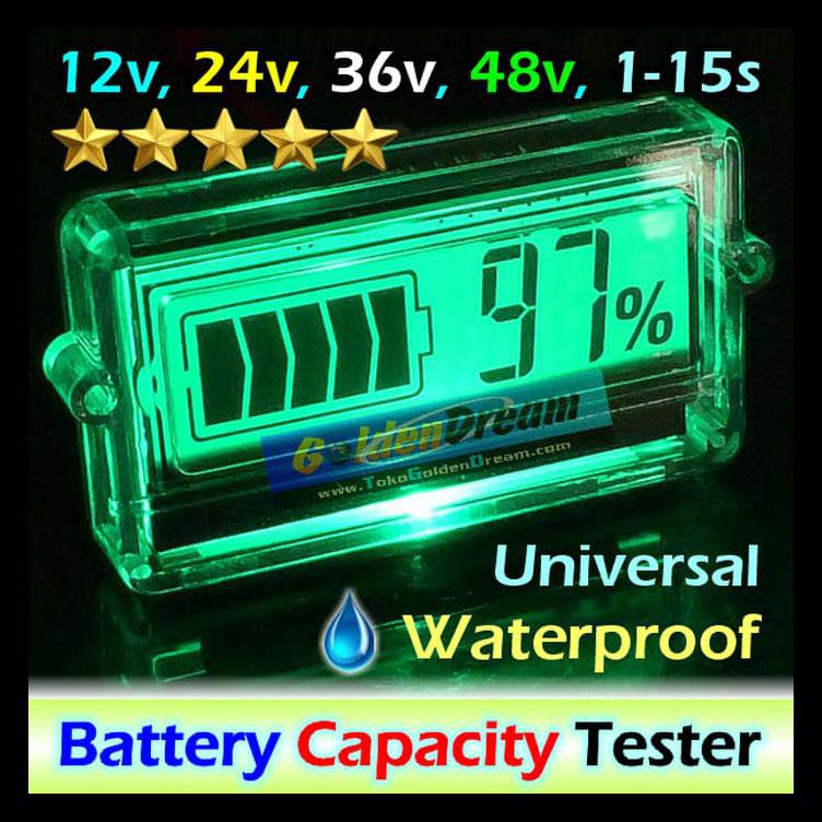 Jual 12V Battery Capacity Meter Tester Kapasitas Baterai Meter Accu Aki