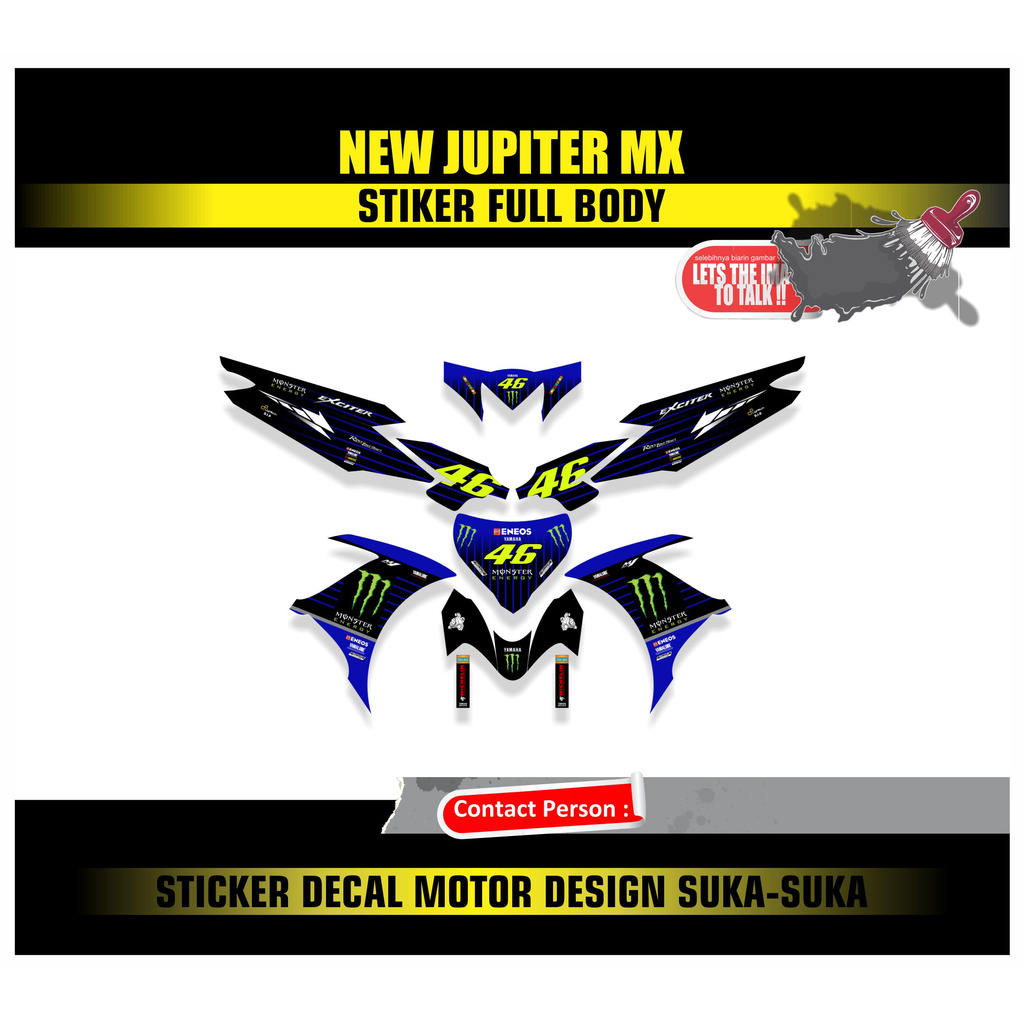 Jual Decal New Jupiter Mx Full Body Design Shopee Indonesia