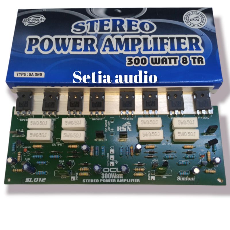 Jual Kit Power Amplifier Ocl Wat Setereo Plus Final