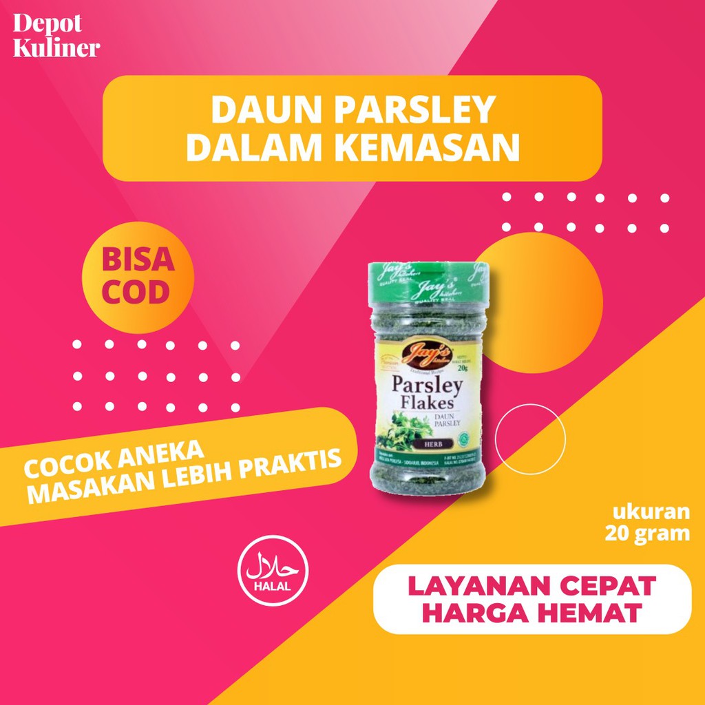 Jual Jay S Kitchen Parsley Flakes 20g Daun Parsley Shopee Indonesia