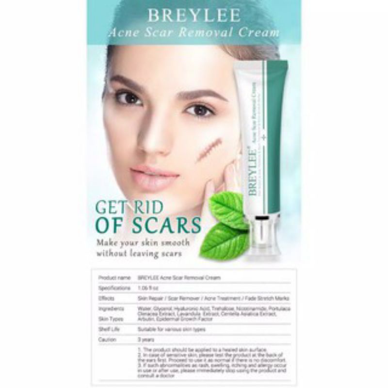 Jual Breylee Acne Scar Removal Cream Menghilangkan Bekas Luka Stretch