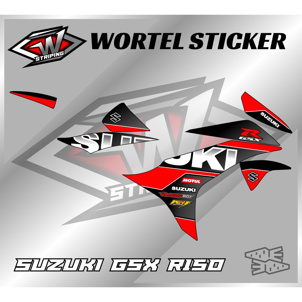 Jual Striping Hologram GSX R 150 Stiker Lis Decal Motor GSX R 150