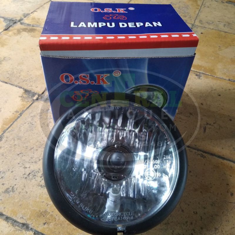 Jual Lampu Depan Headlamp Pesek Jute Hitam Kaca Putih Cb Gl Megapro