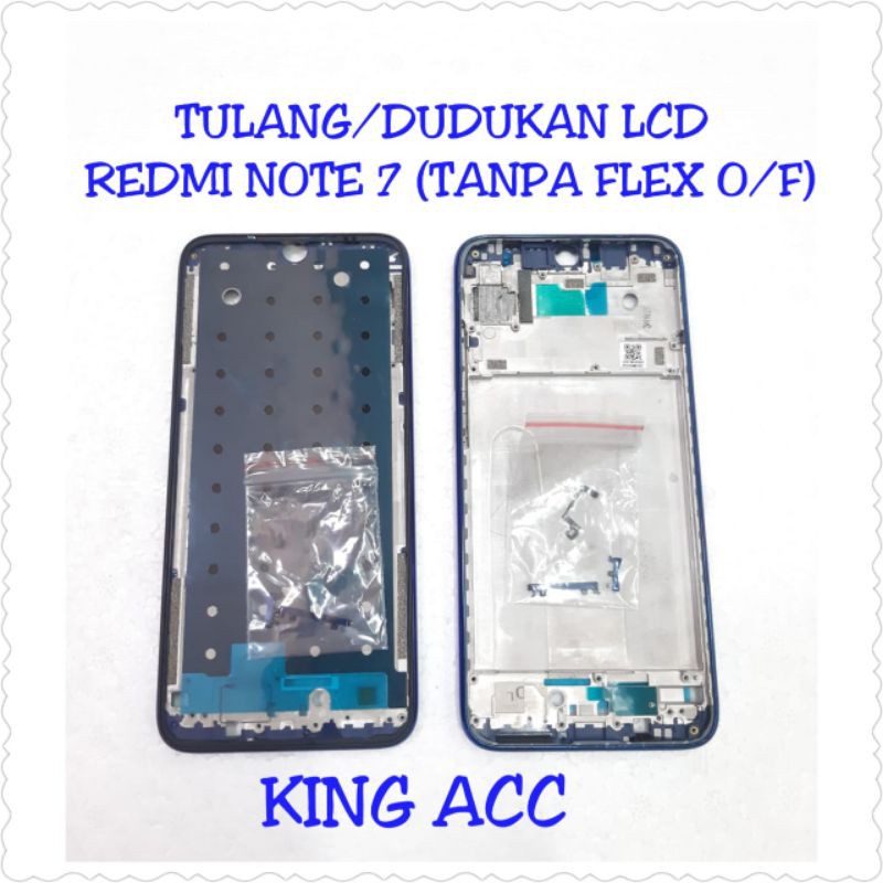 Jual FRAME DUDUKAN LCD TULANG TENGAH XIAOMI REDMI NOTE 7 ORIGINAL BLACK