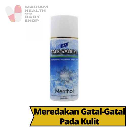 Jual Bedak Salicyl Talk Menthol IKA 80 Gram Bedak Gatal Shopee