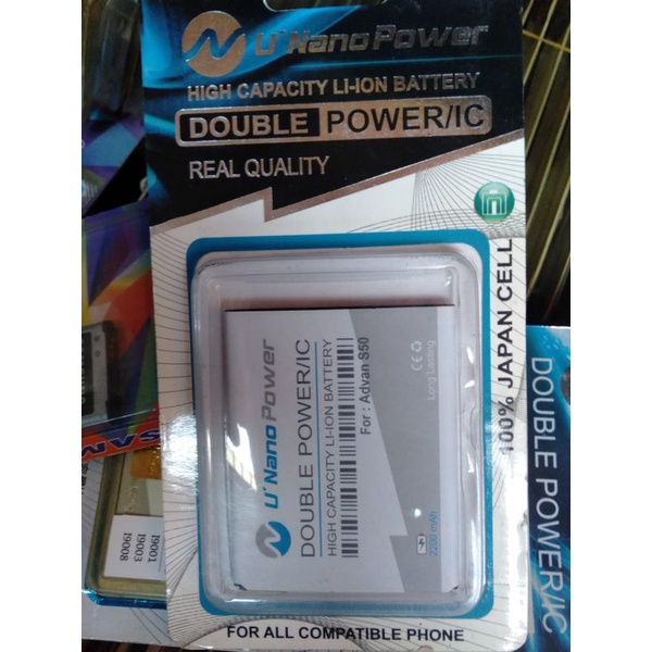 Jual Baterai Hp U Nano Double Power IC ADVAN S50 Shopee Indonesia