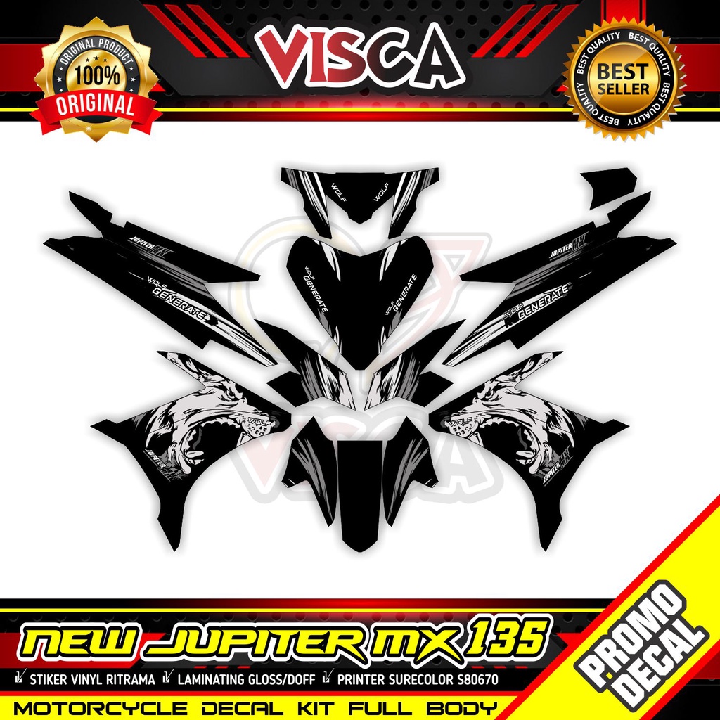 Jual Stiker Jupiter Mx 135 New Full Body Decal Jupiter Mx 135 New Full