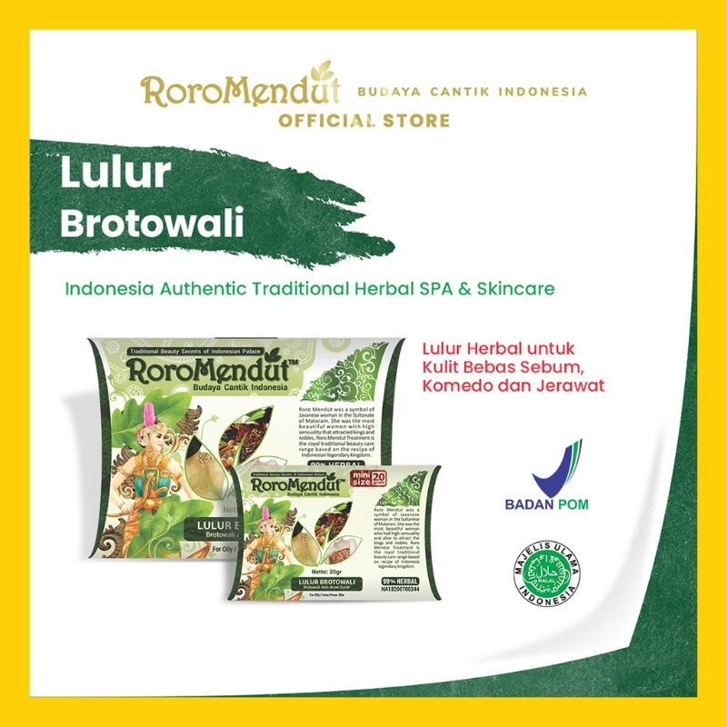 Jual Roro Mendut Lulur Brotowali Mini Size Gr Shopee Indonesia