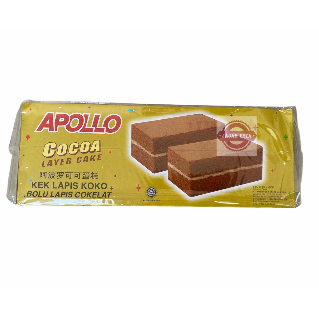 Jual Apollo Layer Cake Bolu Bolu Lapis Coklat Strawberry Pandan