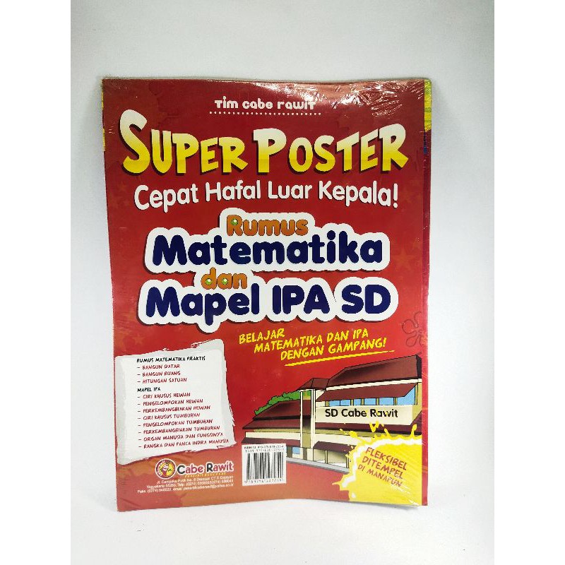 Jual Super Poster Rumus Matematika Dan Mapel Ipa Sd Vrb Shopee