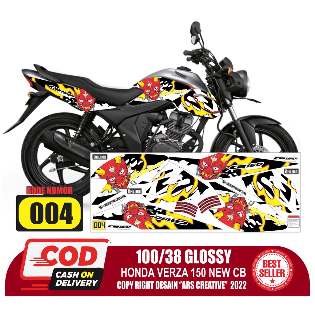 Jual Stiker Decal Striping Honda Verza New CB 150 Variasi Wolf Semua