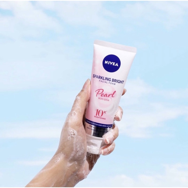 Jual Nivea Sparkling Bright Pearl Facial Foam 100mL Shopee Indonesia