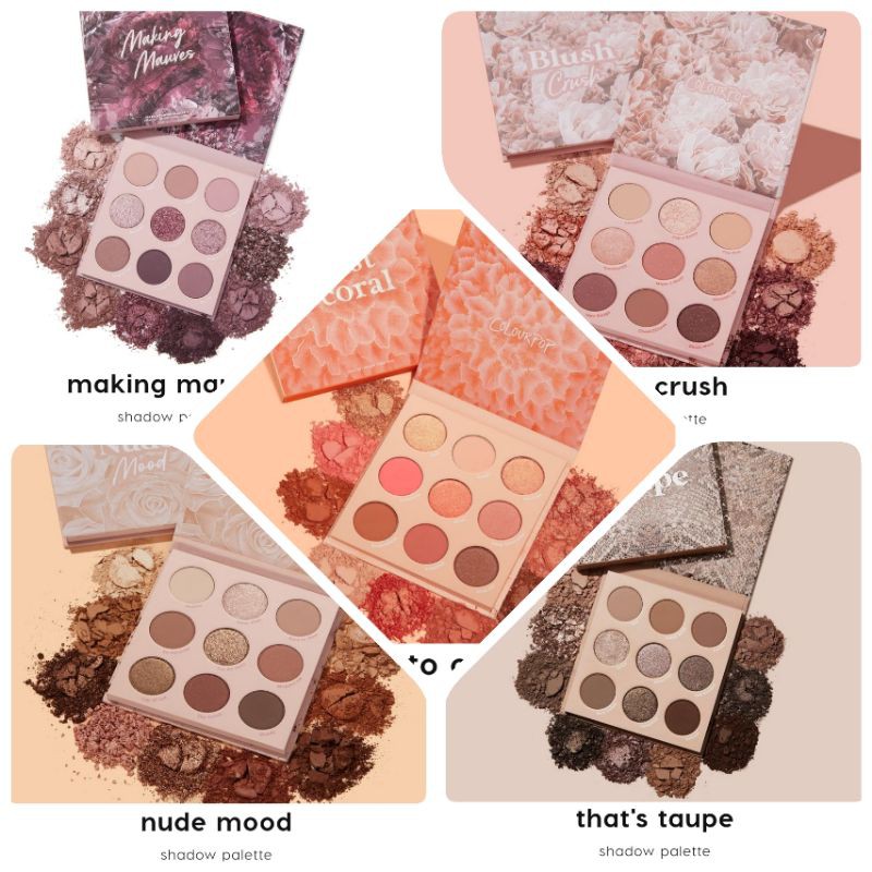 Jual Colourpop Eyeshadow That S Taupe Coast To Coral Nude Mood