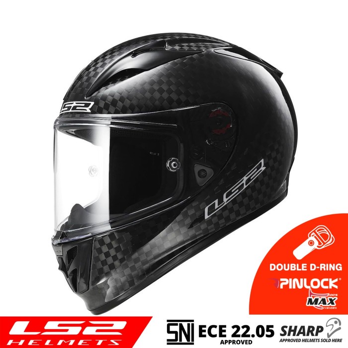 Jual Helm LS2 FF323 Arrow Evo Gloss Carbon Full Face Ringan Pinlock