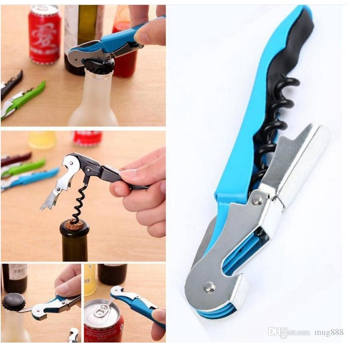 Jual Corkscrew Wine Opener Alat Pembuka Botol Wine Capping Tool