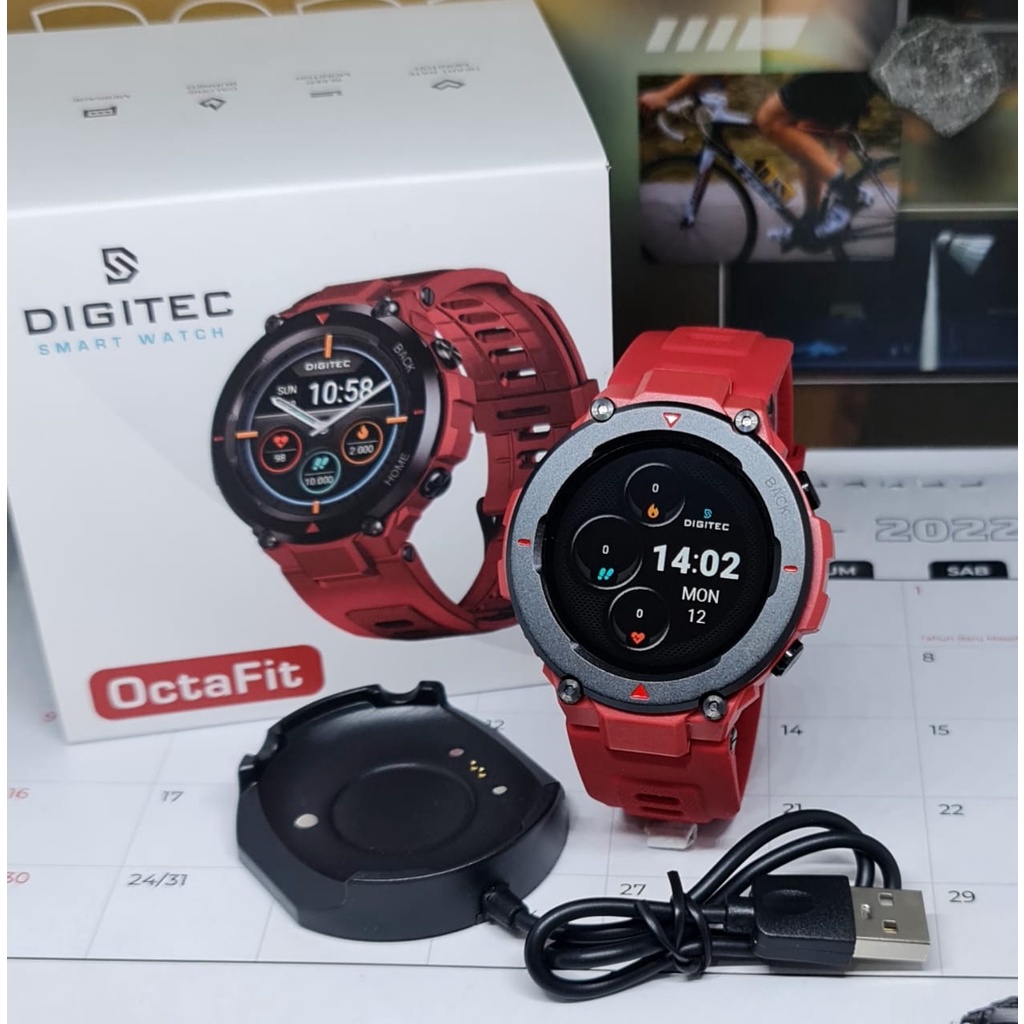 Jual Jam Tangan Wanita Pria Digitec Smartwatch Octafit Diameter Cm