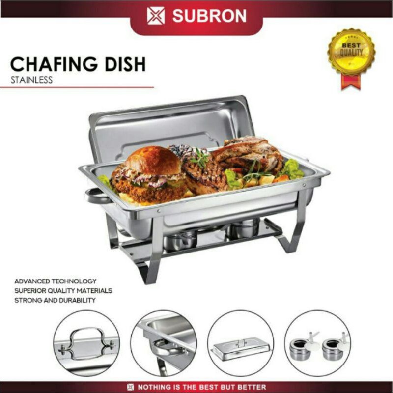 Jual Pemanas Prasmanan Segi Chafing Dish Subron 9 Liter Ltr Shopee