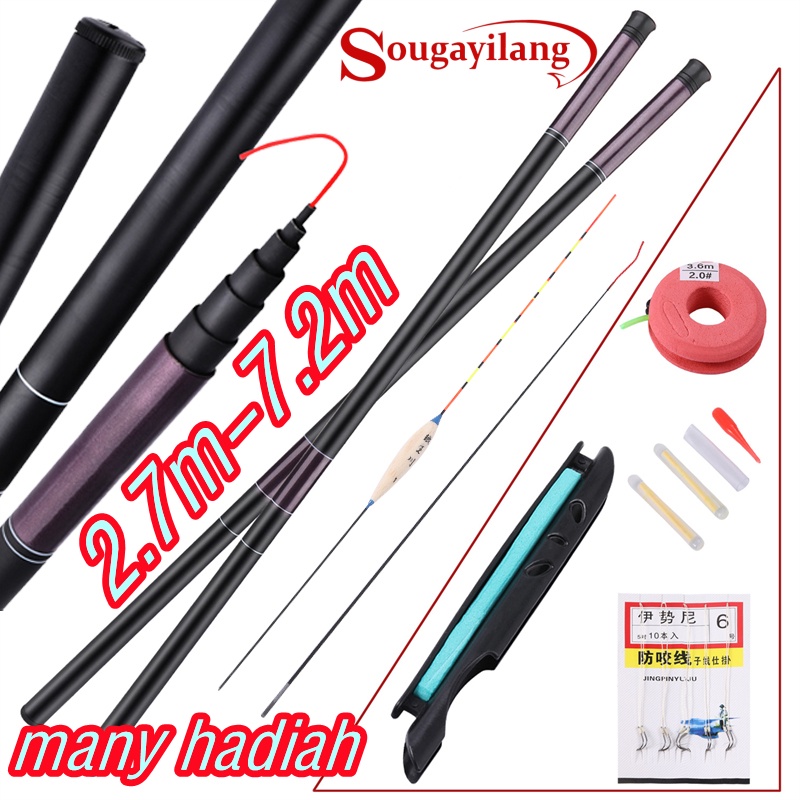 Jual Sougayilang Tegek Serat Karbon Joran Pancing Hand Is Super Ringan