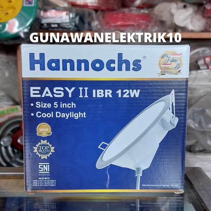 Jual LAMPU LED HANNOCHS EASY IBR 12 WATT IBR 12 WATT DOWNLIGHT