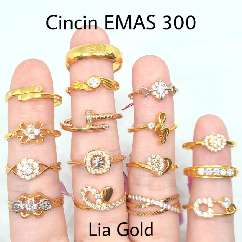 Jual Cincin Emas Asli Kadar K Er Toko Mas Lia Gold Bekasi