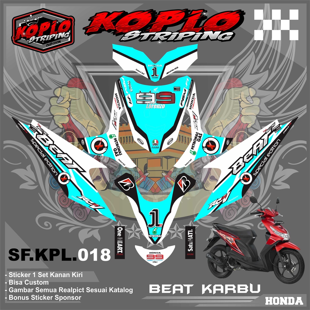 Jual Sticker Decal Full Body Beat Karbu Sticker Decal Full Body Beat